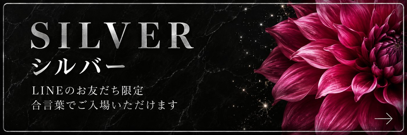 SILVER シルバー LINEのお友だち限定 合言葉でご入場いただけます